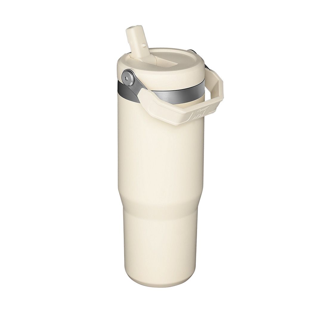 Classic Flip Straw Tumbler 30Oz Cream With Box