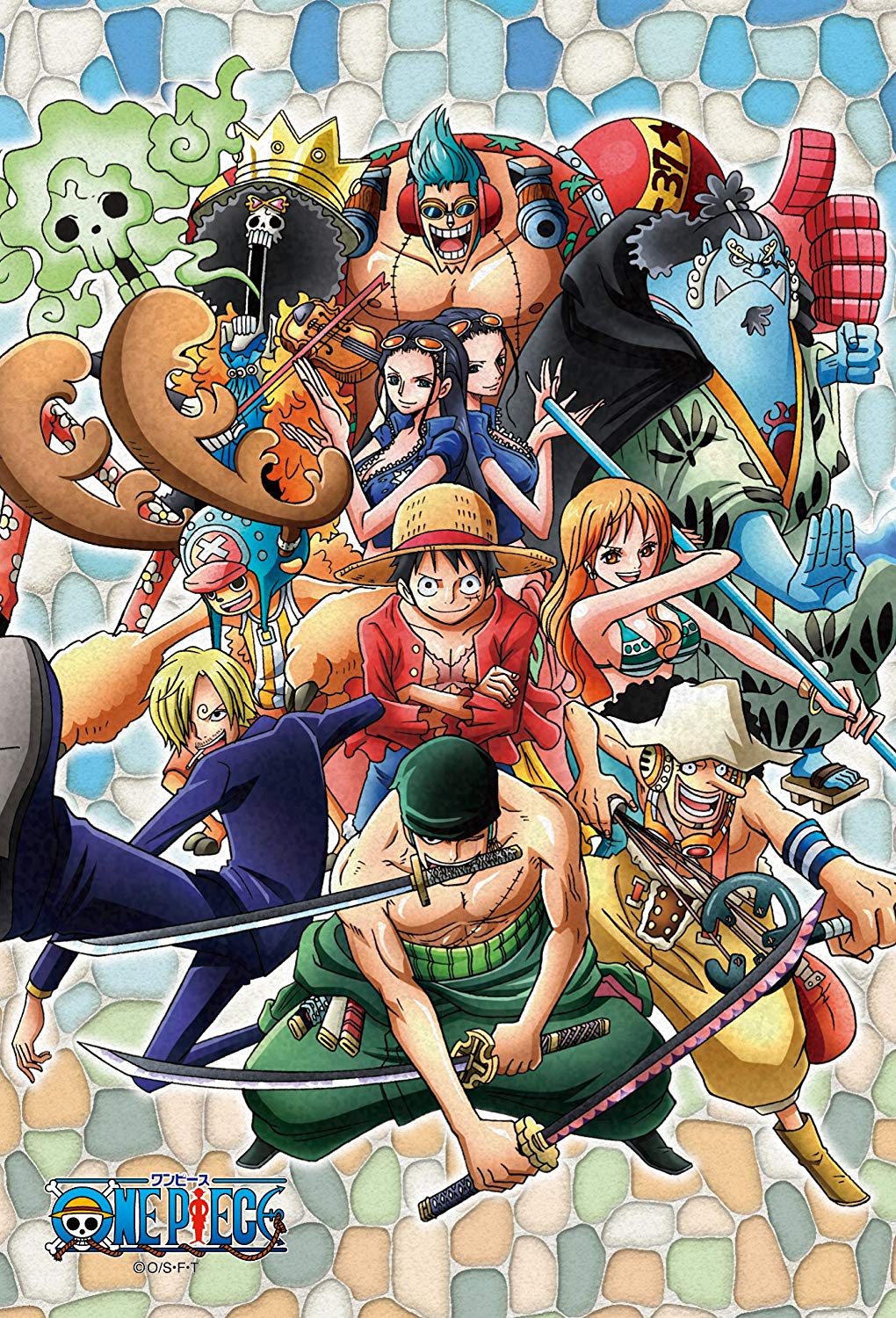Straw Hat Pirates ของแท้ JP แมวทอง - Art Crystal Jigsaw Ensky [จิ๊กซอว์วันพีช]