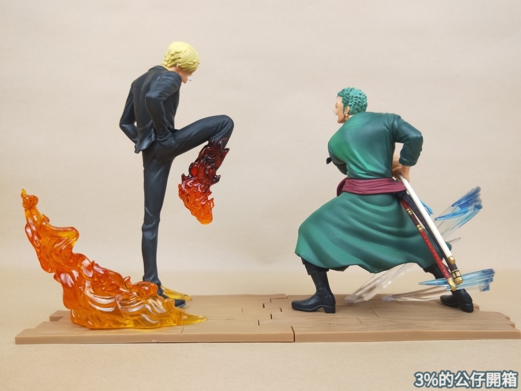 Zoro & Sanji ของแท้ JP แมวทอง - Log File Selection Banpresto [โมเดลวันพีช] (2 ตัว)