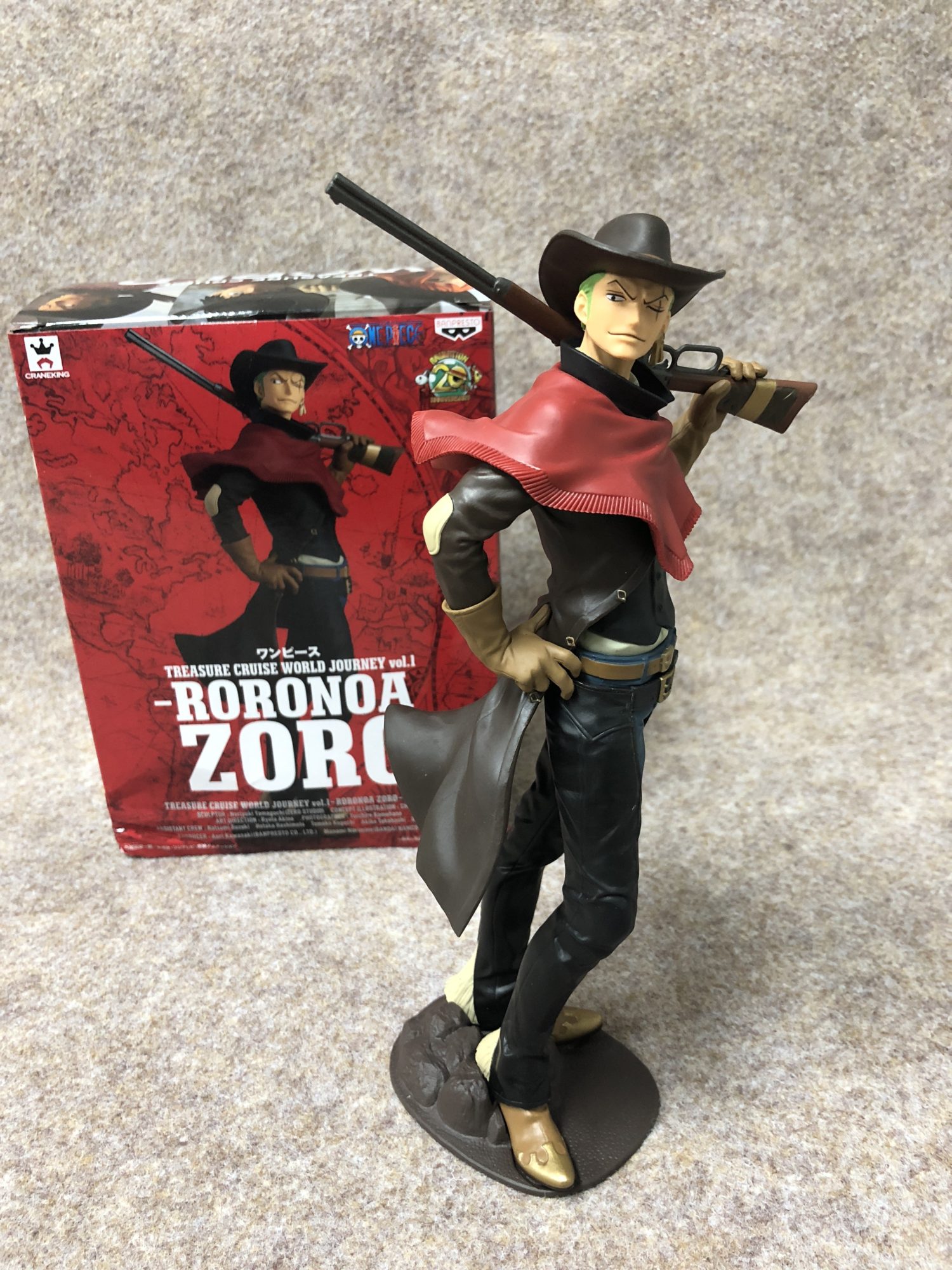 Zoro ของแท้ JP แมวทอง - Treasure Cruise World Journey Banpresto [โมเดลวันพีช]