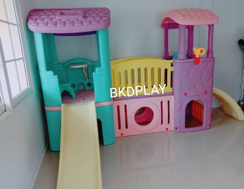 บ้านน้อย 2 ชั้น สีหวาน,ของเล่นเด็ก,พร้อมส่ง ราคาโรงงาน