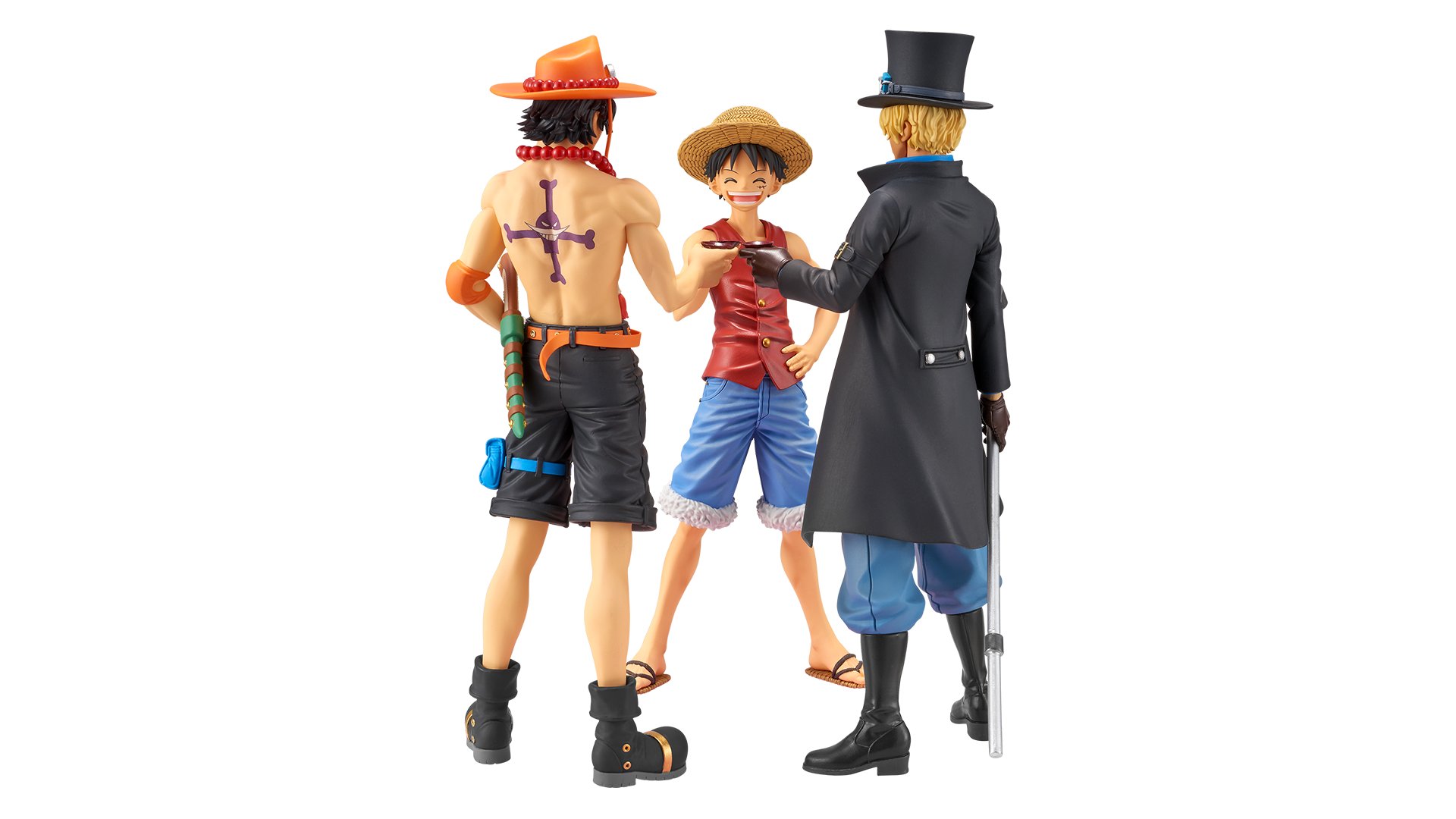 Brother Set ของแท้ JP แมวทอง - Magazine Figure Banpresto [โมเดลวันพีช] (3 ตัว)
