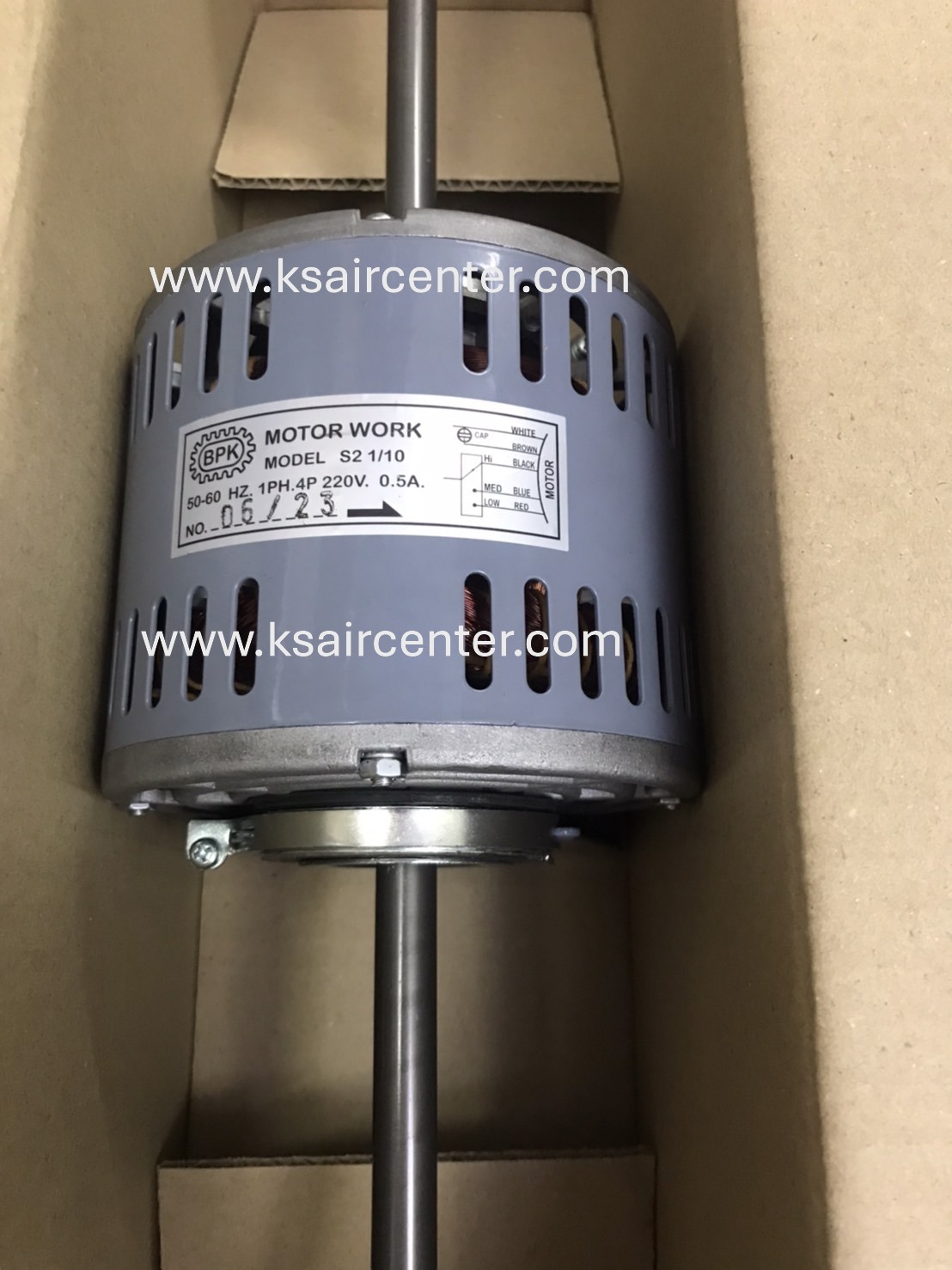 มอเตอร์ แฟนคอยล์ BPK ขนาด 1/10 HP (รหัสสินค้า 064036)