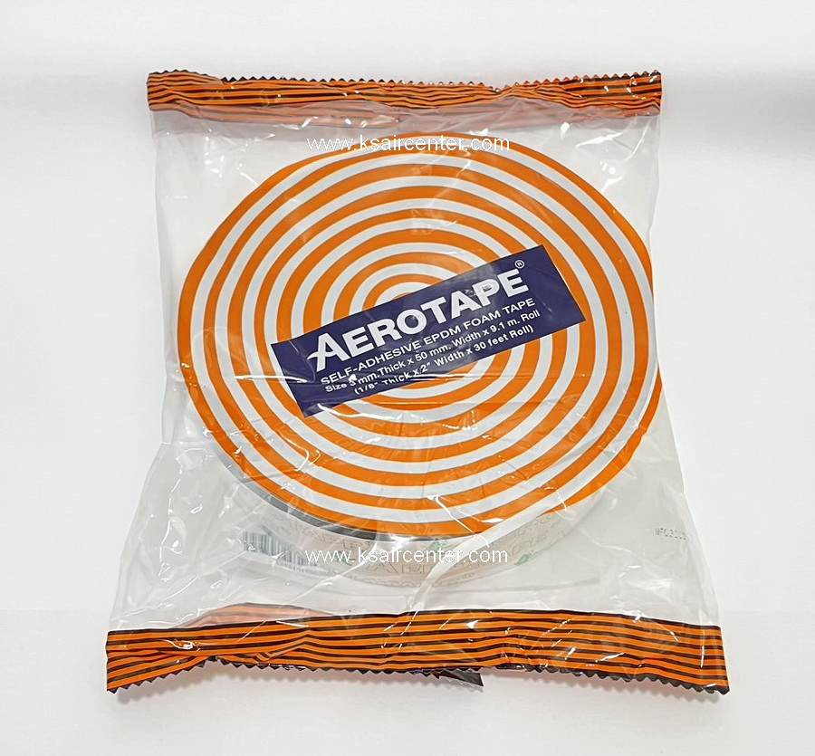 แอร์โรเทป (Aero Tape) เทปดำมีกาว กล่องสีส้ม (รหัสสินค้า 028007)