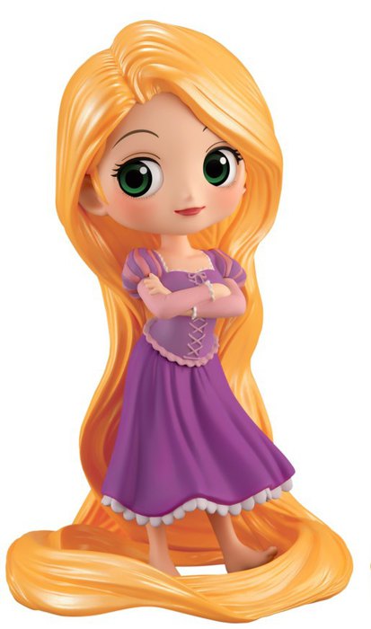 Rapunzel Girlish Charm - Normal Color ของแท้ JP - Q Posket Banpresto [โมเดล Disney]