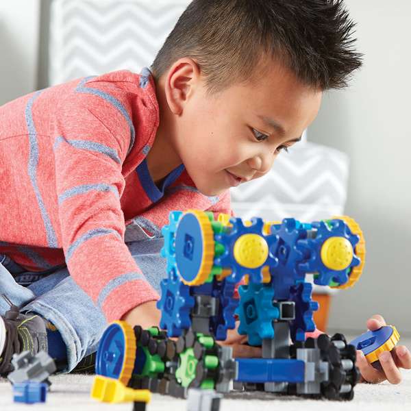 รถเกียร์หลากหลายและเฟืองโซ่ ชุดตัวต่อวิทยาศาสตร์, ตัวต่อฟันเฟืองหมุนได้, สื่อการสอนประถม พร้อมส่ง