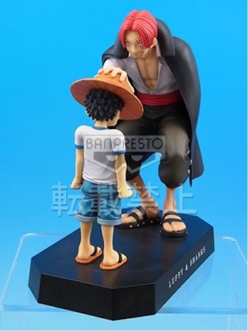 Luffy & Shanks ของแท้ JP แมวทอง - Ichiban Kuji Banpresto [โมเดลวันพีช] (2 ตัว)