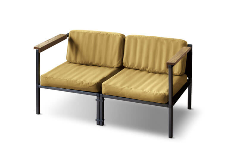 Output Life Air Gramp Sofa 2P (Khaki x Black)