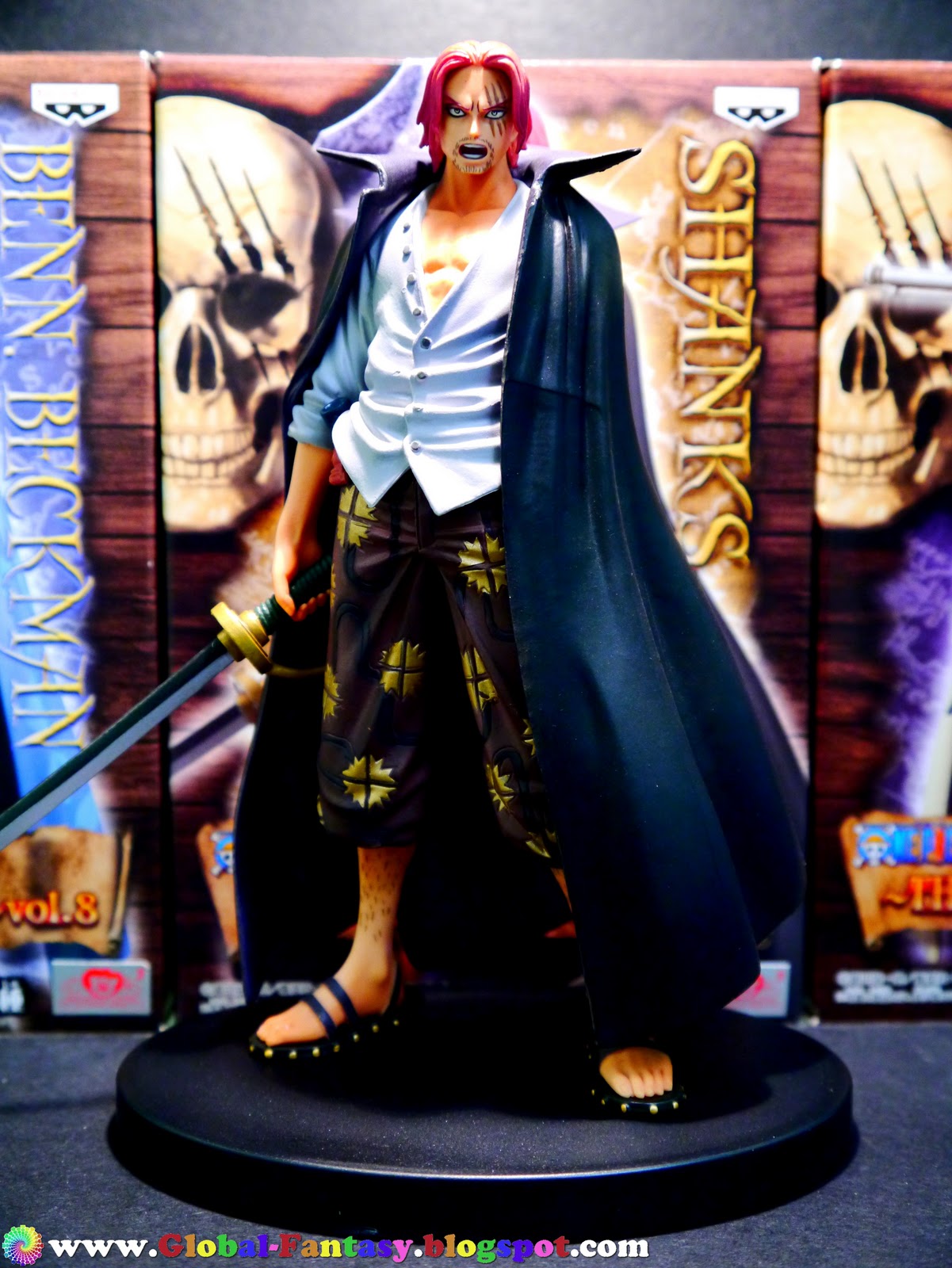 Shanks ของแท้ JP แมวทอง - Grandline Men Banpresto [โมเดลวันพีช]