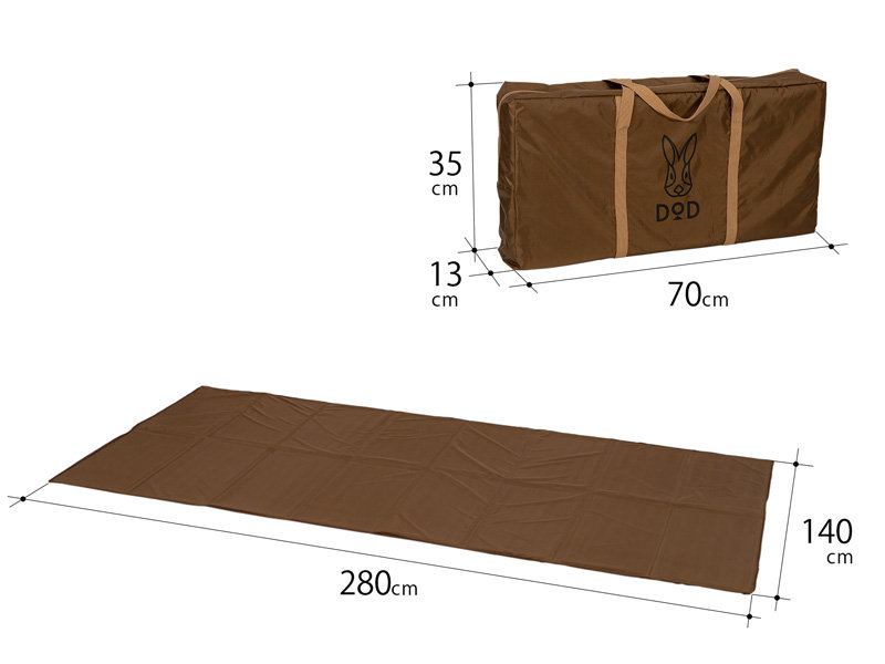 DoD Half Mat for One Pole Tent RX M MA3-952-BR