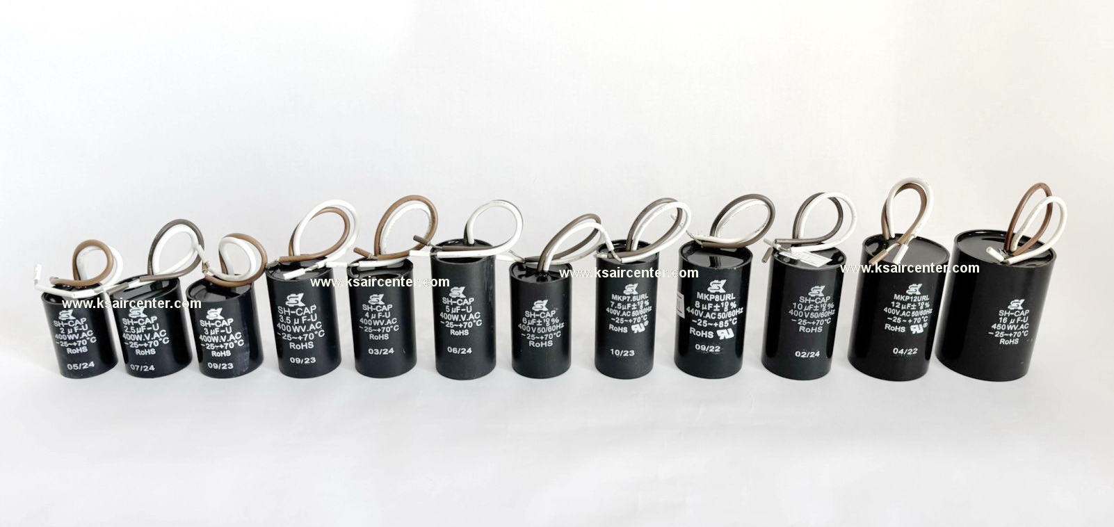 แคปพัดลม แบบกลม SK (ทรงกระบอก) ขนาด 4 MFD (รหัสสินค้า 013187)