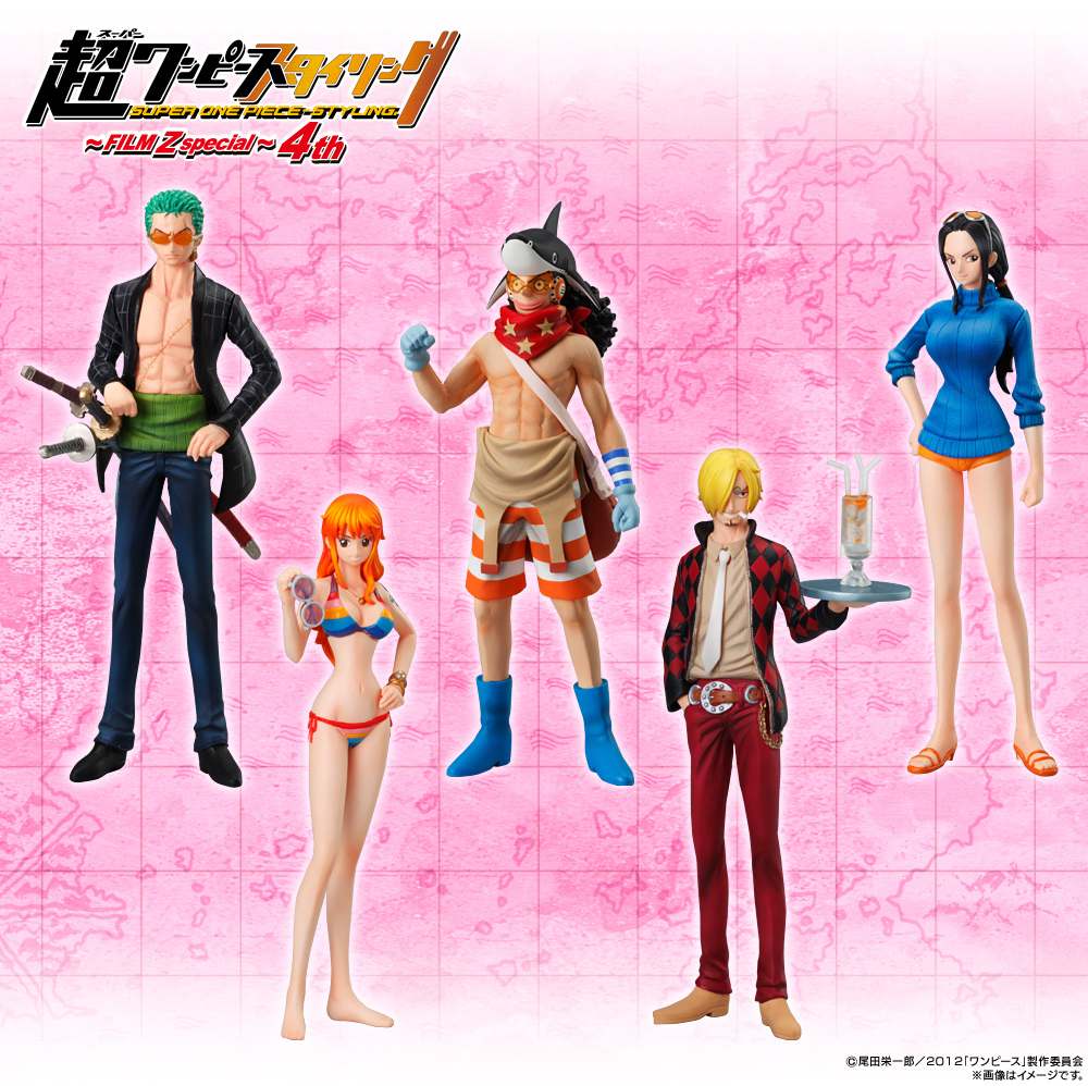 Straw Hat Pirates Film Z Set ของแท้ JP แมวทอง - Super Styling Bandai [โมเดลวันพีช] (9 ตัว)