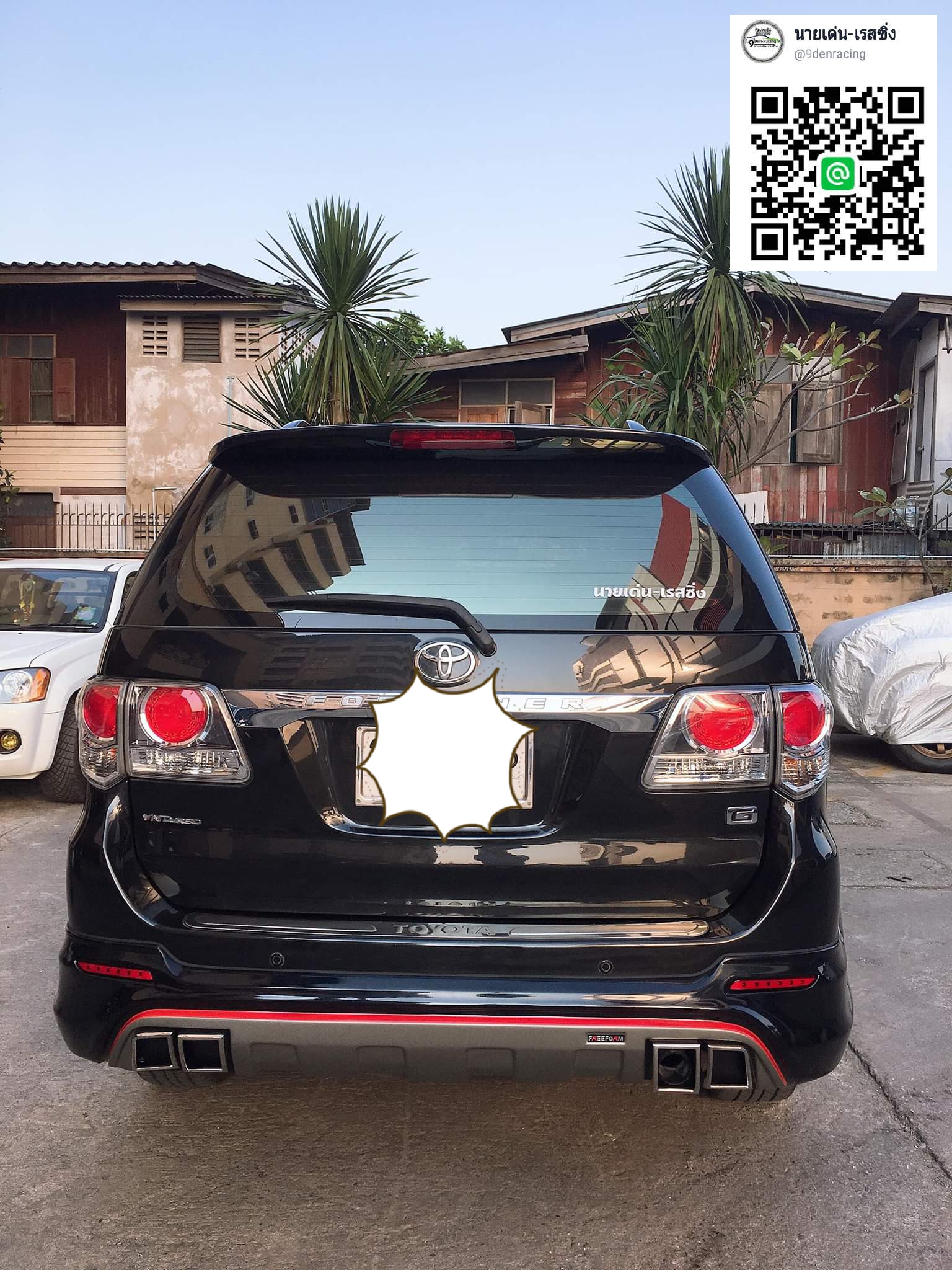 9DEN-FX VS TOYOTA FORTUNER 2012-2014 [พี่น้องตะกูลRเวลาสั่งให้ระบุท่อกลมหรือเหลี่ยมด้วยจ้า]