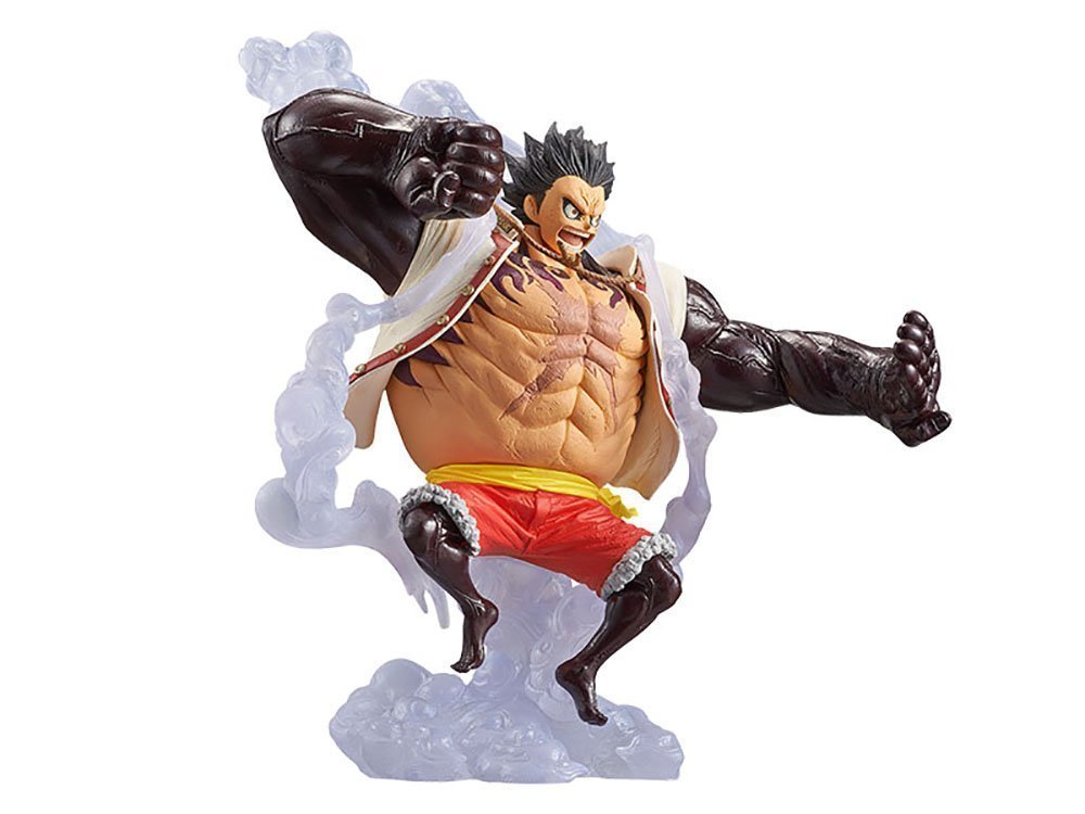 Luffy Gear 4 ของแท้ JP แมวทอง - King of Artist Banpresto [โมเดลวันพีช]