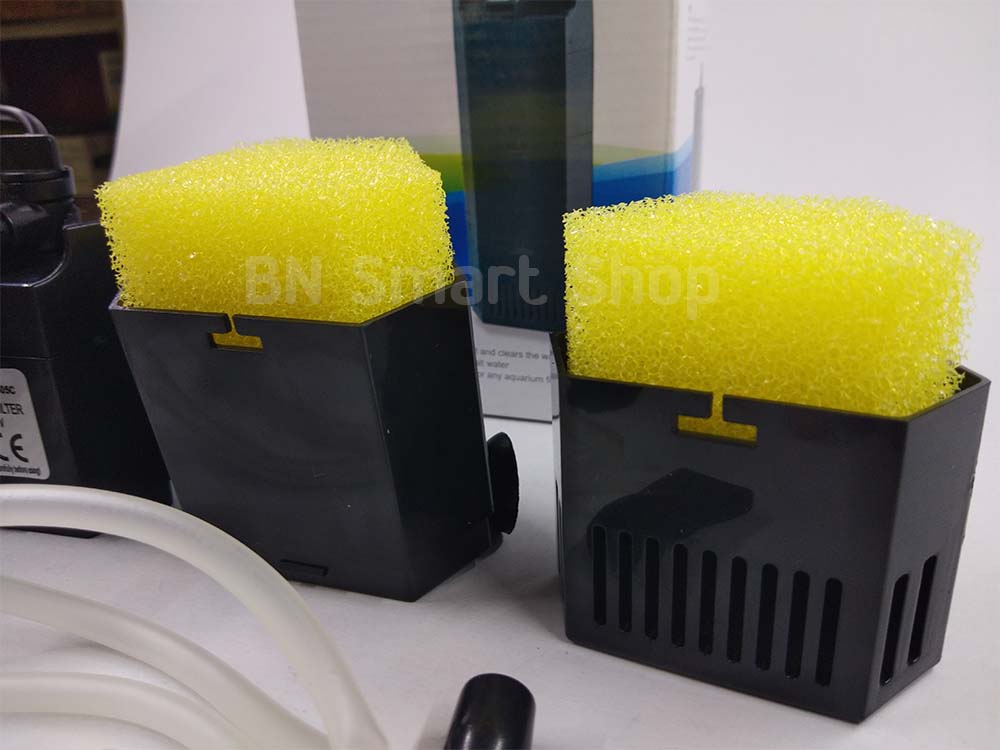 ปั้มน้ำพร้องกรองติดตั้งเข้ากับมุมตู้ SOBO WP-505C ใช้ได้ทั้งน้ำจืดและน้ำเค็ม