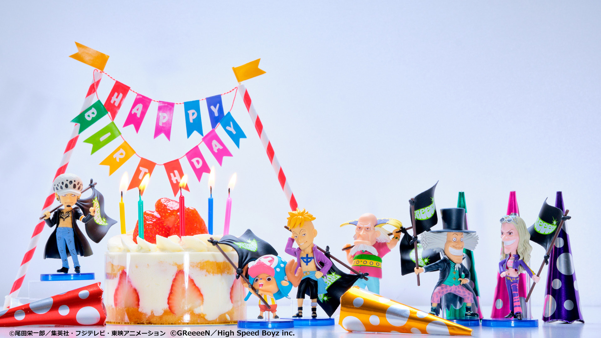 GReeeeN Set ของแท้ JP แมวทอง - WCF Banpresto [โมเดลวันพีช] (6 ตัว)