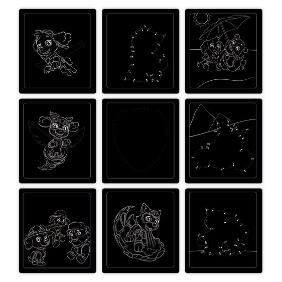 ชุดกระดาษขูดสีรุ้ง 10 แผ่น PAW Patrol ชุด B ของเล่นเสริมพัฒนาการเด็ก เสริมทักษะการเรียนรู้ สื่อการสอนอนุบาล พร้อมส่ง