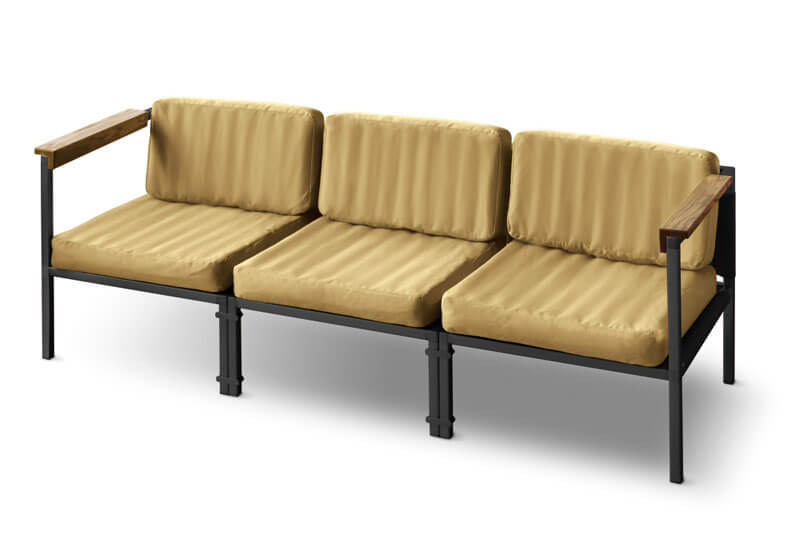 Output Life Air Gramp Sofa 3P (Khaki x Black)