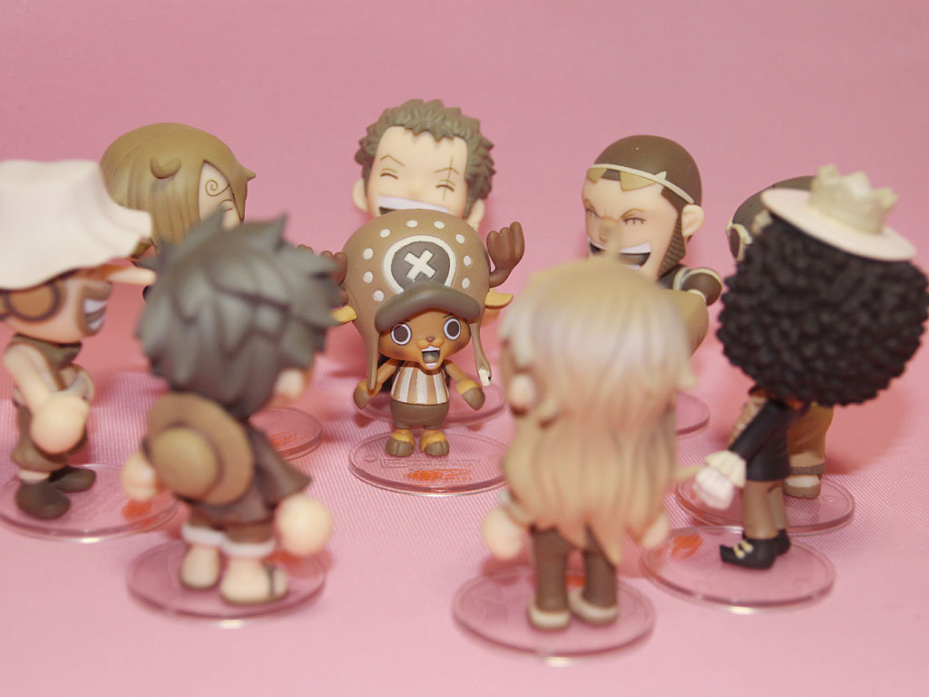 Straw Hat Pirates Chikai Set ของแท้ JP แมวทอง - Besmile Bandai [โมเดลวันพีช] (9 ตัว)