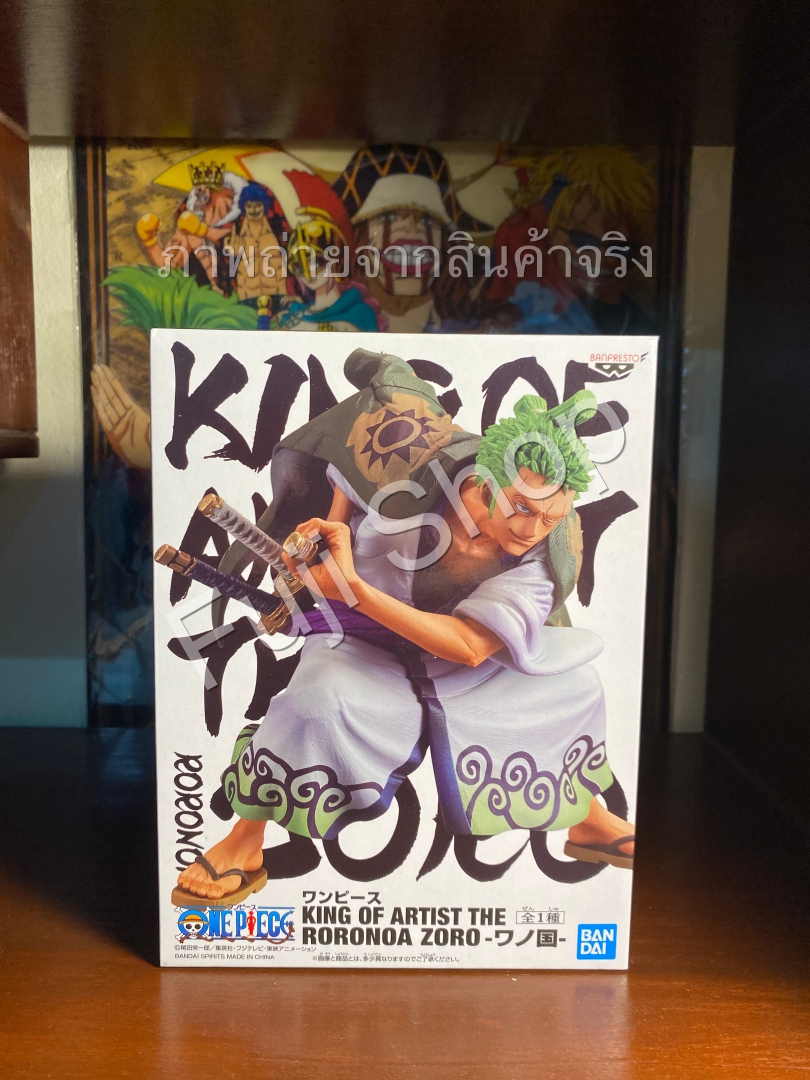 Zoro Wano ของแท้ JP แมวทอง - King of Artist Banpresto [โมเดลวันพีช]