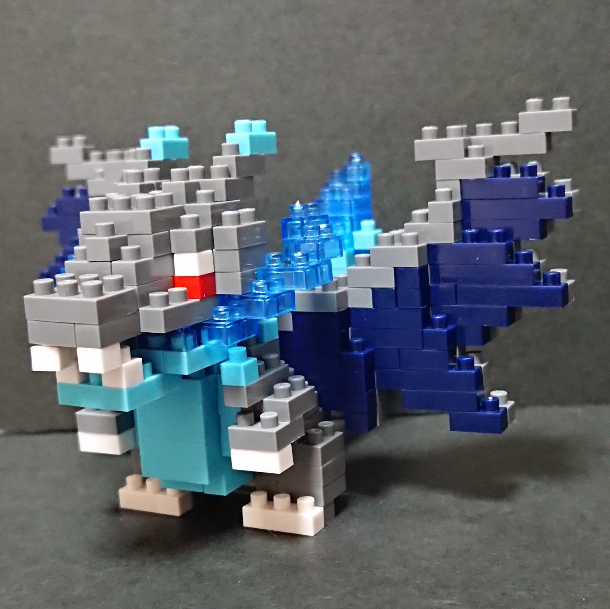 Mega Charizard X (แบบประกอบ) ของแท้ JP - Nanoblock Kawada [เลโก้โปเกมอน]