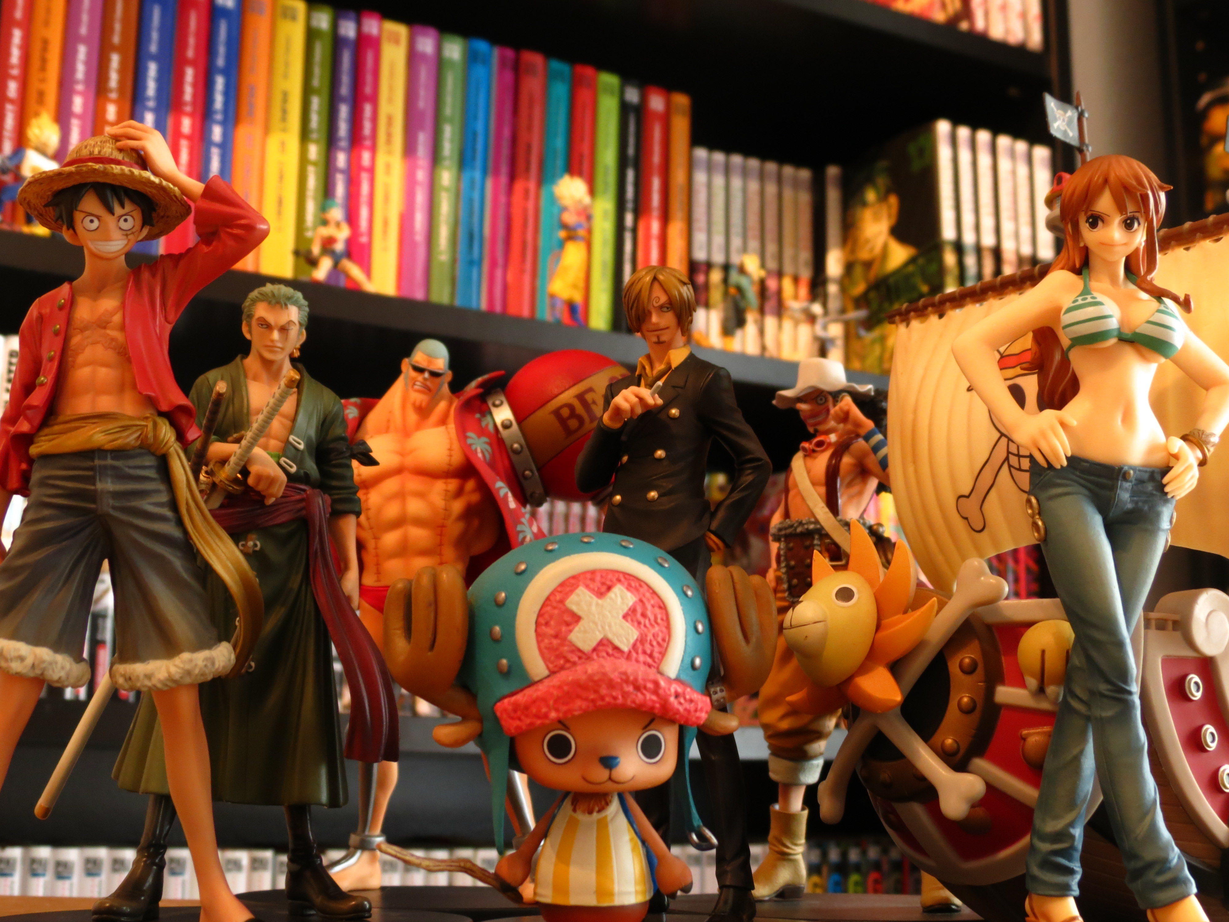 Straw Hat Pirates New World Set ของแท้ JP แมวทอง - Grandline Men / Lady Banpresto [โมเดลวันพีช] (9 ตัว)