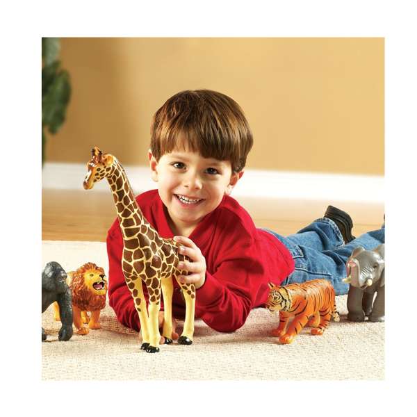 ชุดสัตว์ป่าจัมโบ้ ในชุดมี 5 ชิ้น, ของเล่นเสริมทักษะ,ของเล่นเสริมพัฒนาการเด็ก, สือการสอนครูปฐมวัย, พร้อมส่ง