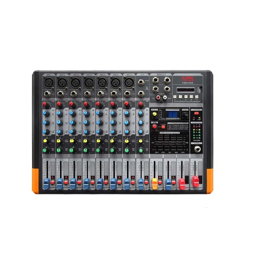 เพาเวอร์มิกเซอร์ NTS PMX-308 PowerMixer 7 Mono 1 Stero + FX/USB/BT