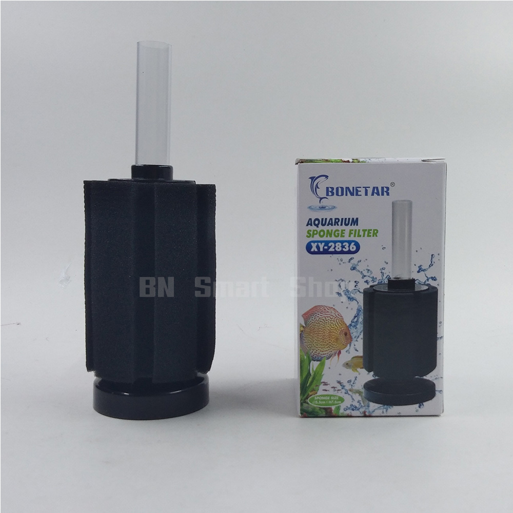 กรองฟองน้ำ BONETAR XY-2836 Aquarium Sponge Filter แถมฟรีฟองน้ำอย่างดี 1 อัน