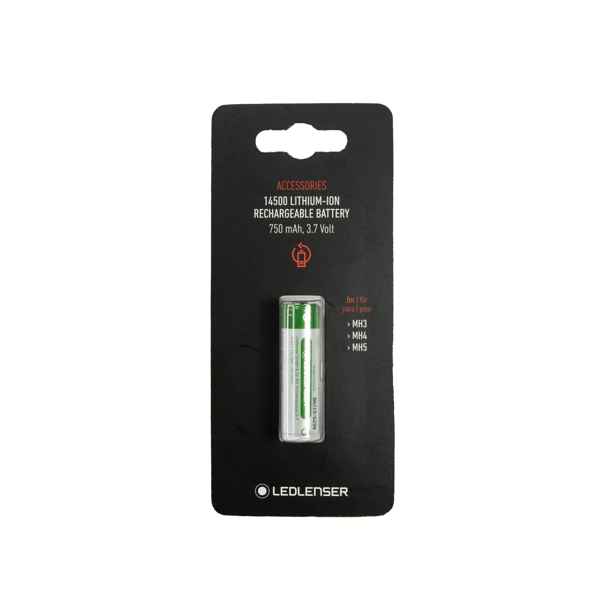 14500 Li-lon Batt 3.7V 750mAh (MH4 MH5) TLL-500985