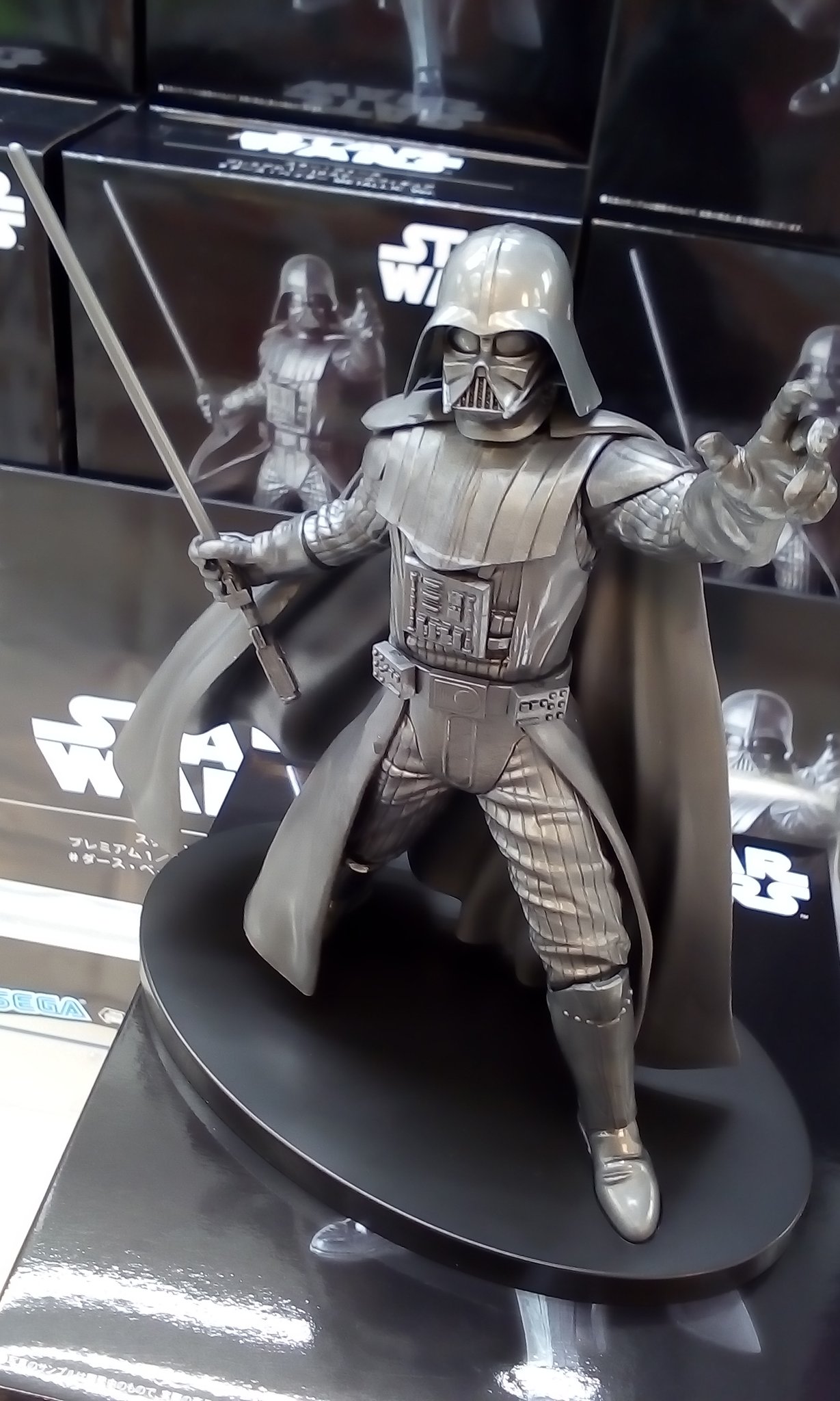 Darth Vader Metallic Version ของแท้ JP - Premium 1/10 Scale Figure Sega [โมเดล Star Wars]