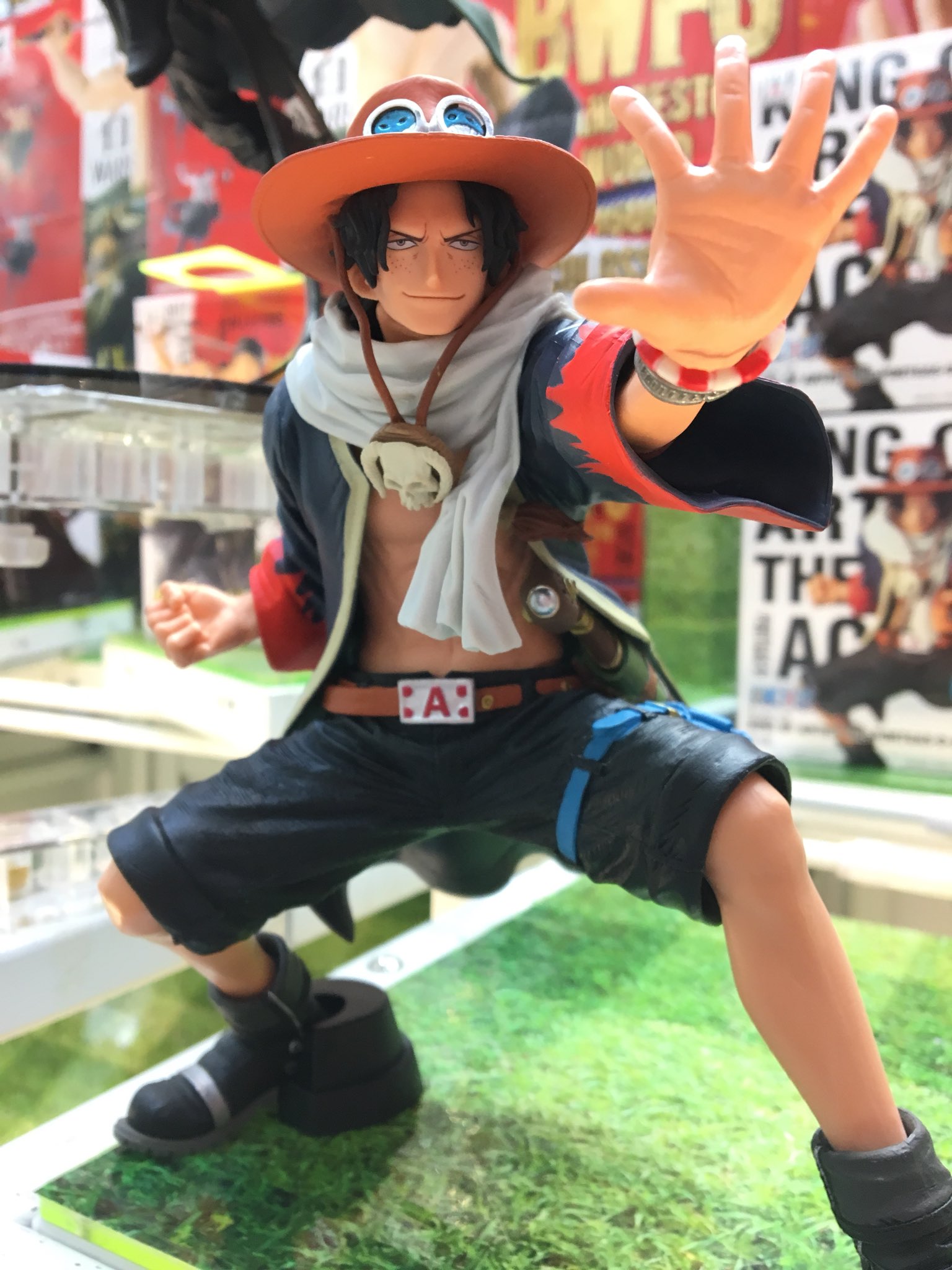 Ace ของแท้ JP แมวทอง - King of Artist Banpresto [โมเดลวันพีช]