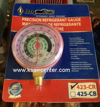 หัวเกจชาร์จนํ้ายา IMPERIAL 423-CR สีแดง (รหัสสินค้า 001040)