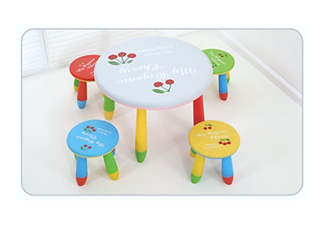ชุดโต๊ะกลมกิจกรรมหลากสี SET 2 พร้อมเก้าอี้ 4 ที่นั่ง โต๊ะเก้าอี้นักเรียน, โต๊ะเด็ก, เก้าอี้เด็ก, อนุบาล-ประถม โต๊ะ กิจกรรม โต๊ะพลาสติกขาเหล็ก,โต๊ะเขียนหนังสือเด็ก สั่งนำเข้า