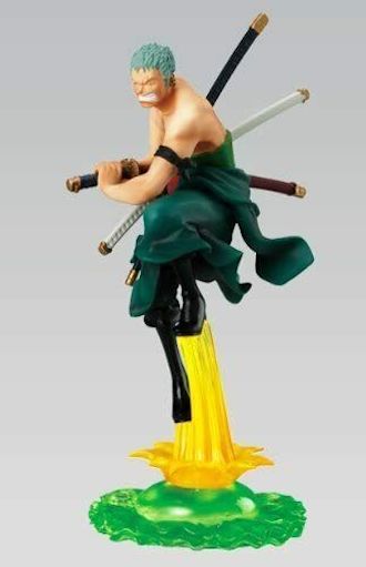 Zoro ของแท้ JP แมวทอง - Attack Motions Bandai [โมเดลวันพีช]