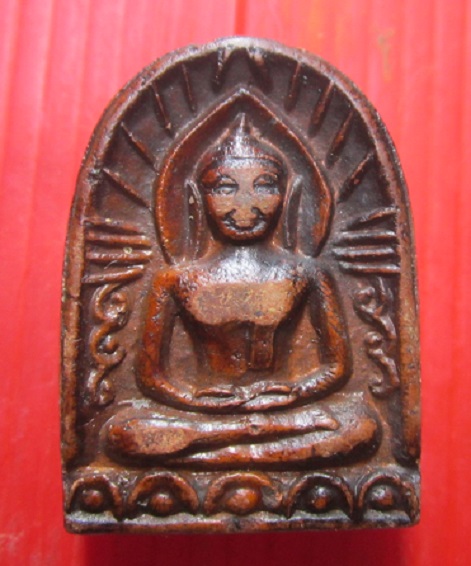 พระซุ้มกอเนื้อดิน หลังยันต์ ห้า ไม่ทราบที่