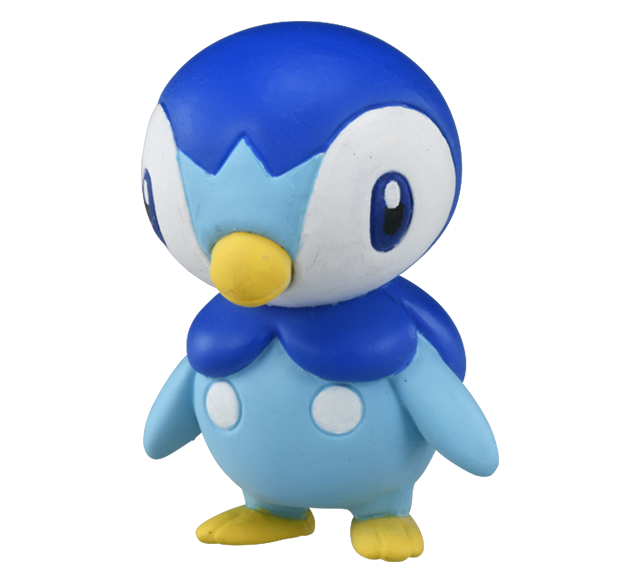 Piplup ของแท้ JP - Monster Collection Takara Tomy [โมเดลโปเกมอน]