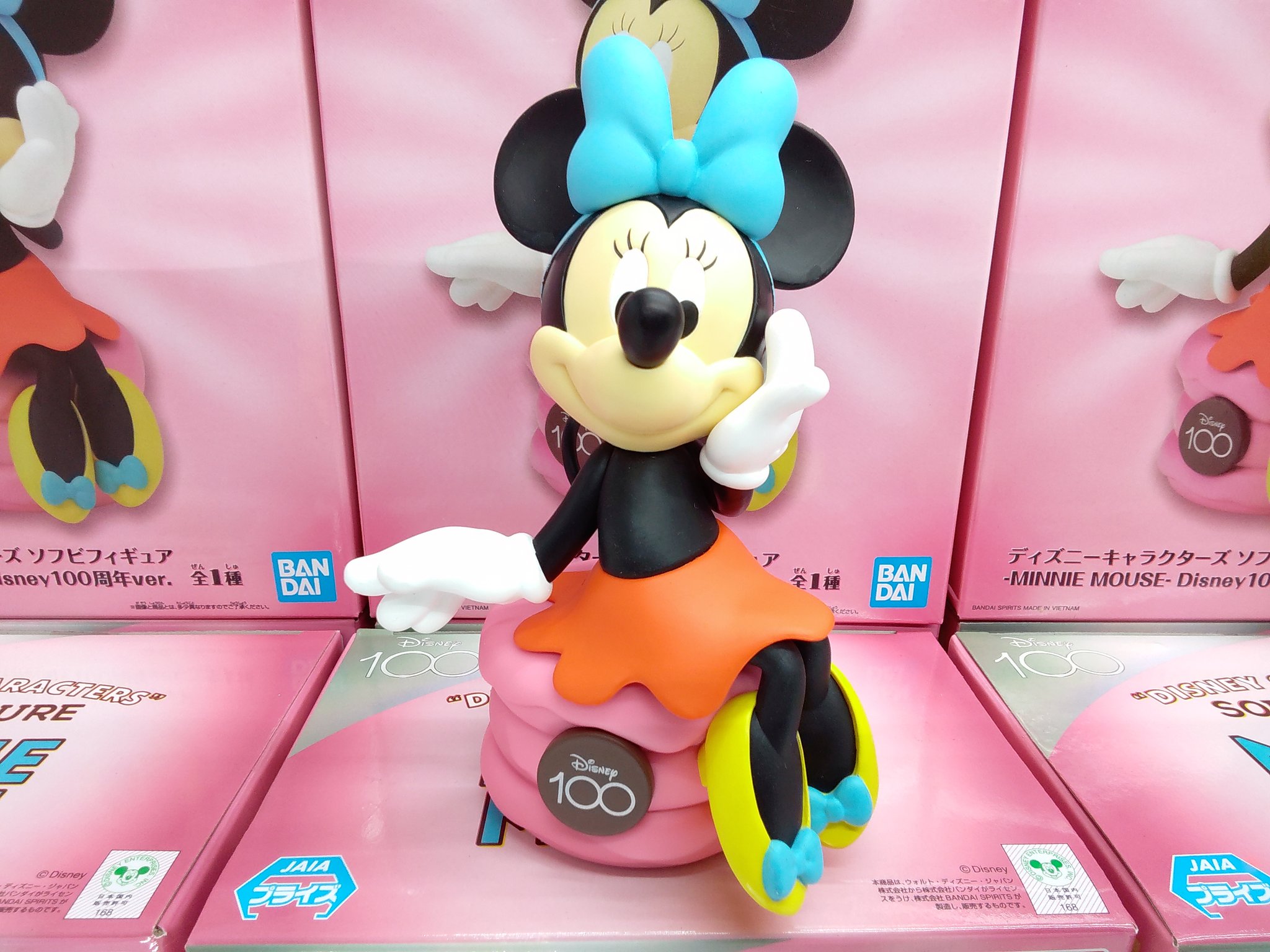 Minnie Mouse 100th ของแท้ JP - Sofvifigure Banpresto [โมเดล Disney]