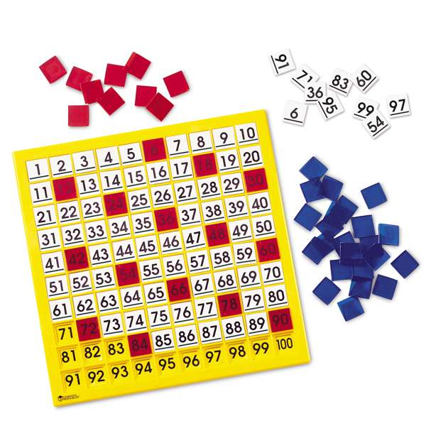 Hundreds Number Board ชุด บอร์ดหนึ่งร้อยหมายเลข, ของเล่นเสริมพัฒนาการ, ของเล่นเด็กอนุบาล, สื่อการสอนเด็กอนุบาล