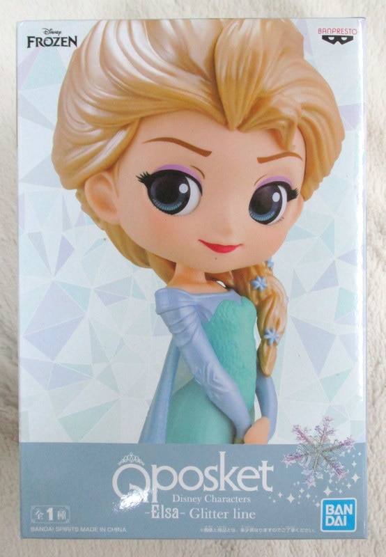 Elsa - Glitter Line ของแท้ JP - Q Posket Banpresto [โมเดล Disney]