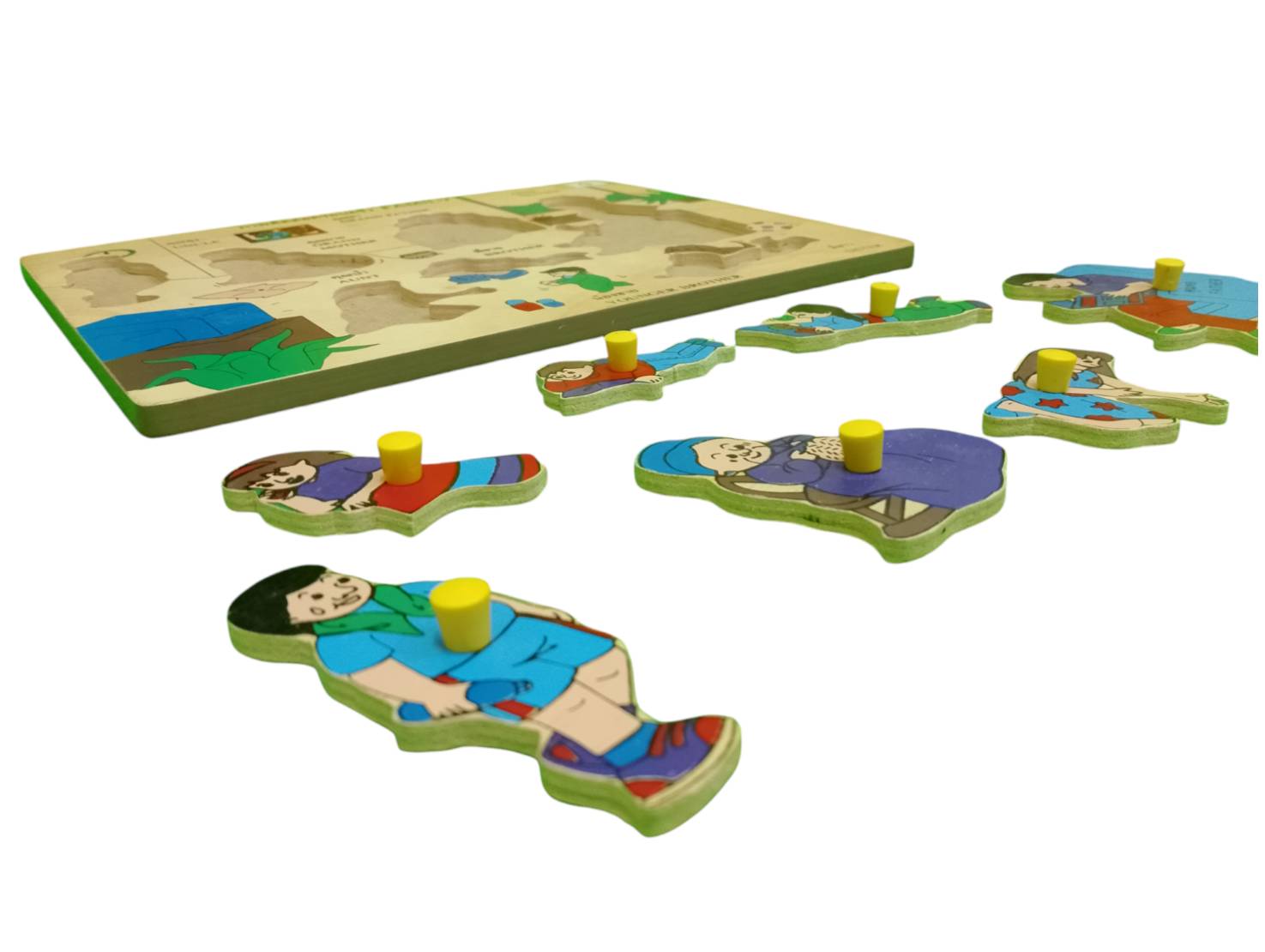 ภาพตัดต่อ ครอบครัว (8 ชิ้น) , ของเล่นไม้, ของเล่นเสริมพัฒนาการ, ของเล่นเด็กอนุบาล, สื่อการสอนเด็กอนุบาล