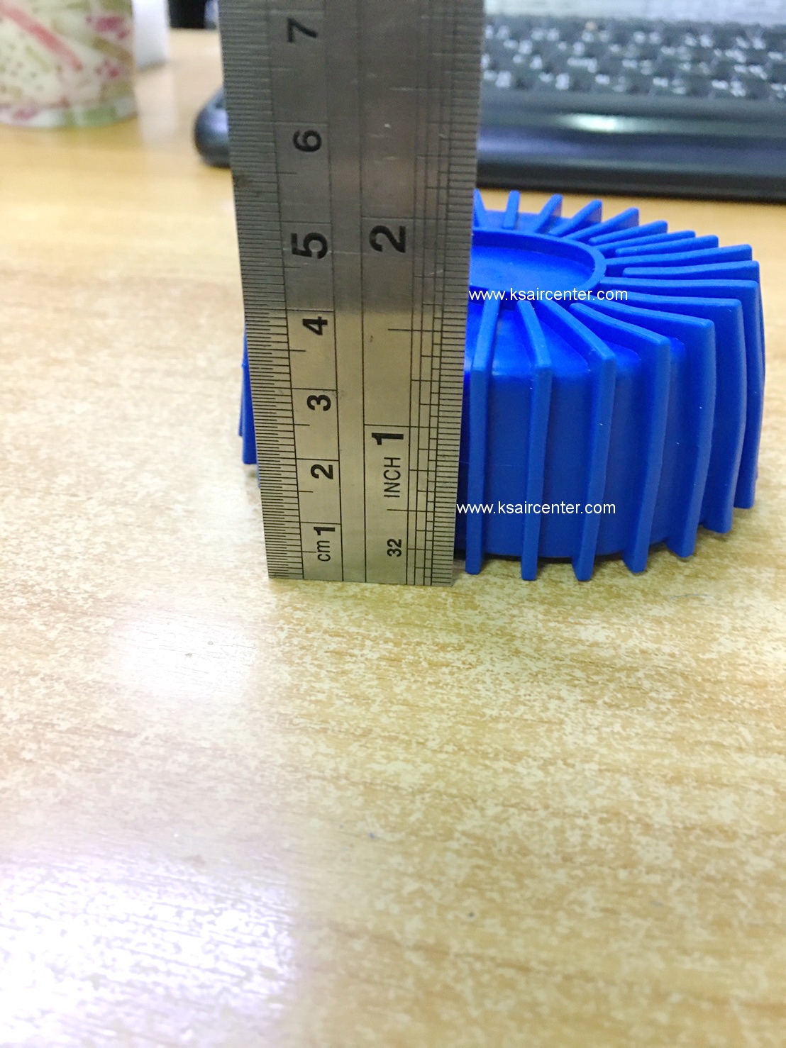 ยางกันกระแทก หุ้มหัวเกจ สีน้ำเงิน (รหัสสินค้า 001069)