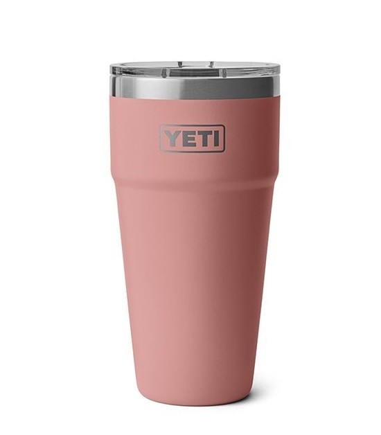 Rambler 30Oz Stackable Cup With Magslider Lid Sandstone Pink