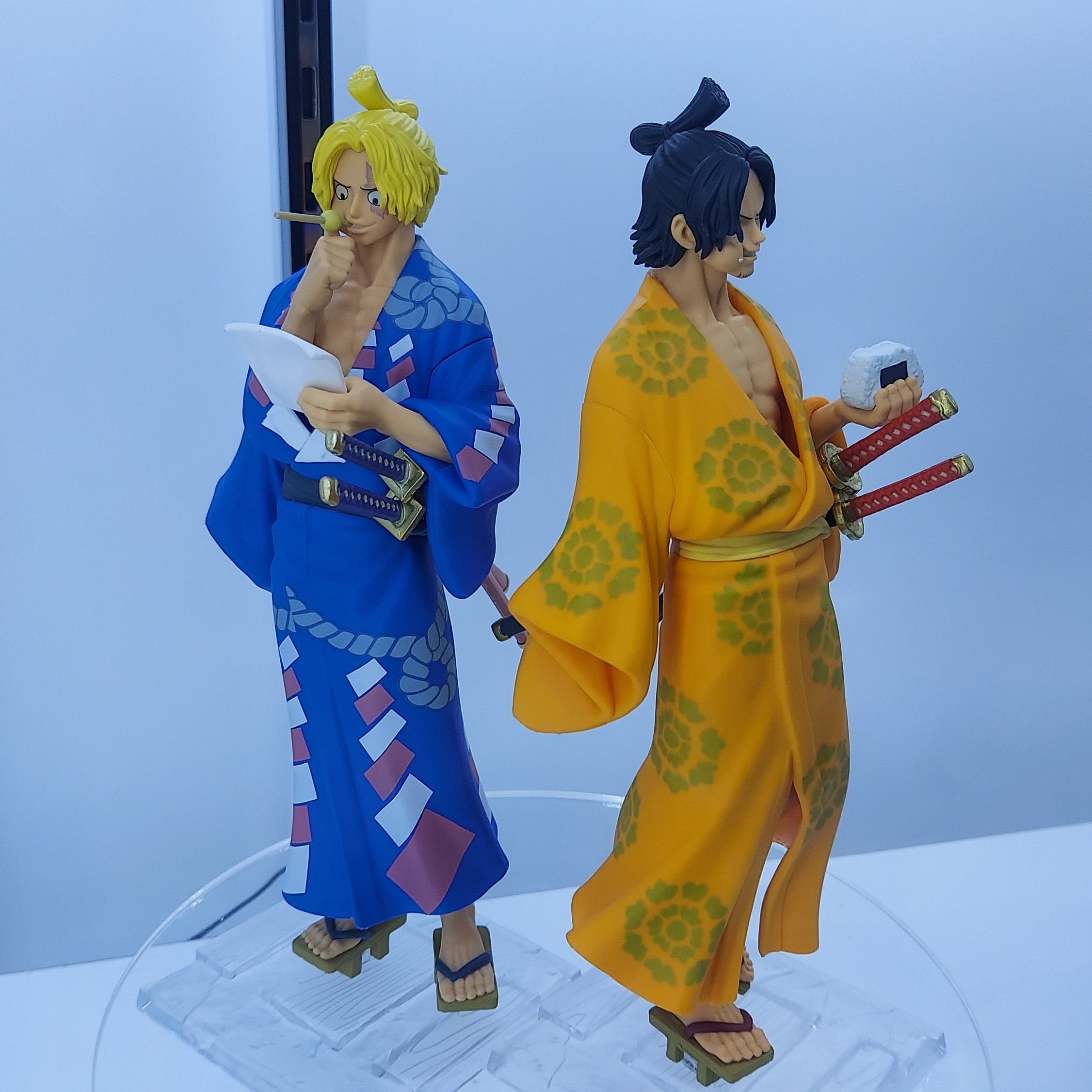 Ace & Sabo Wano ของแท้ JP แมวทอง - Magazine Figure Banpresto [โมเดลวันพีช] (2 ตัว)