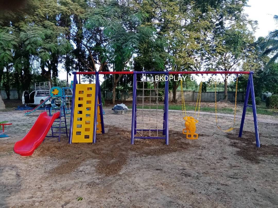 เครื่องเล่นสนาม,ของเล่นสนาม,สไลเดอร์, เครื่องเล่นสนาม 5 อย่าง ชิงช้า ปีนป่าย กระดานลื่น เครื่องเล่น พร้อมส่ง