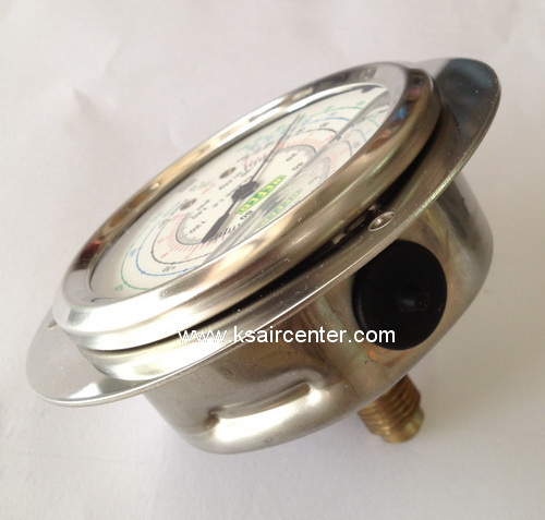 (ยกเลิก-แทนด้วย 001188) หัวเกจชาร์จน้ำยา REFCO แบบบรรจุน้ำมัน