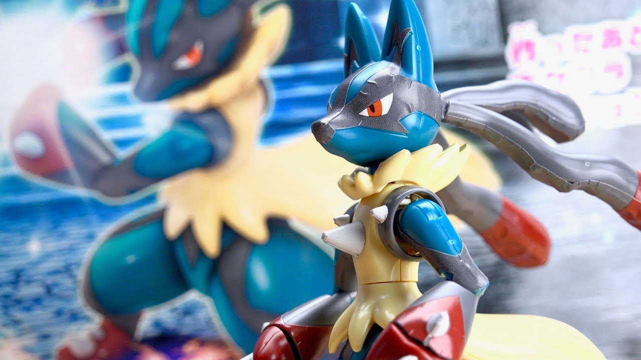 Mega Lucario (แบบประกอบ) ของแท้ JP - Pokemon Plamo Bandai [โมเดลโปเกมอน]
