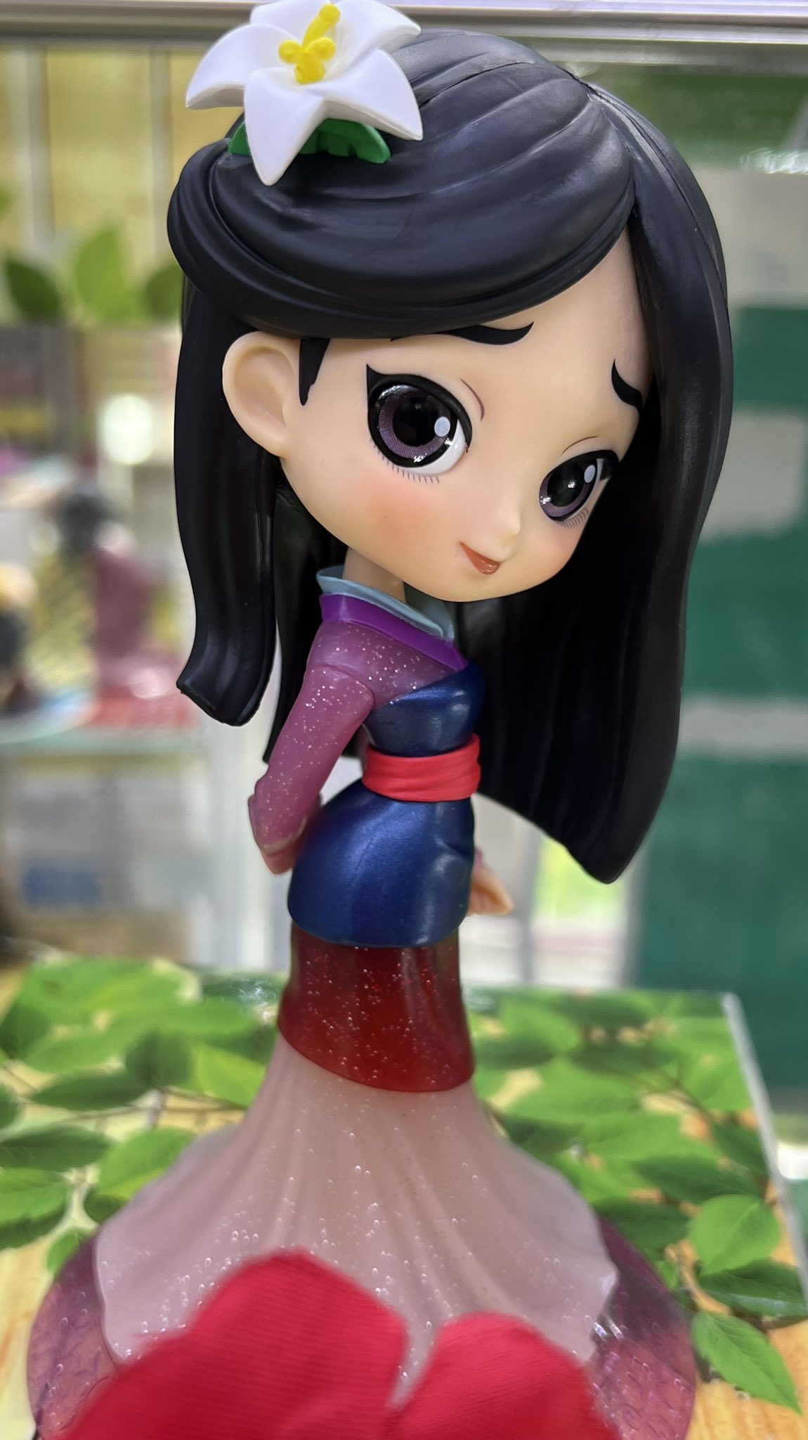 Mulan - Glitter Line ของแท้ JP - Q Posket Banpresto [โมเดล Disney]