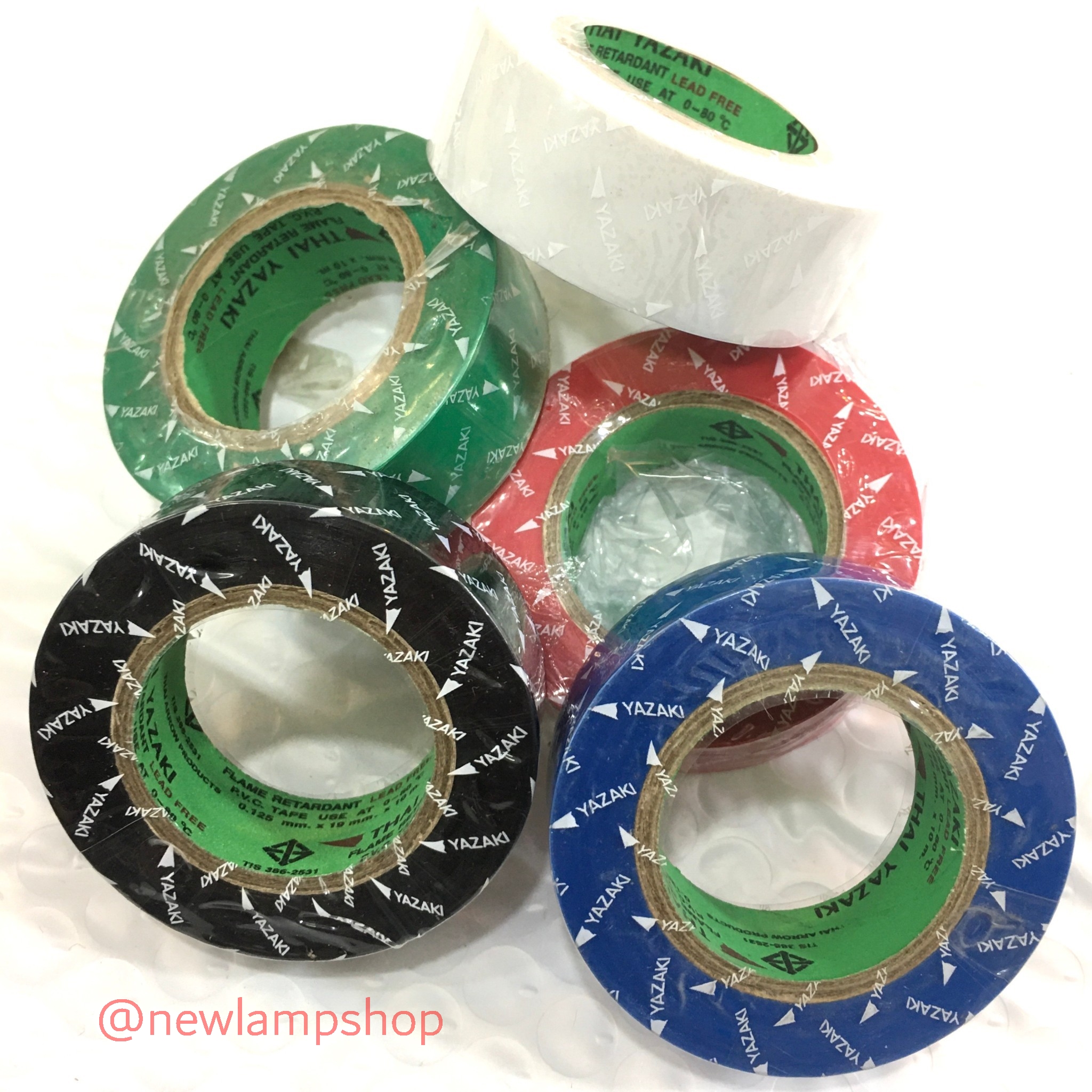 เทปพันสายไฟ / ผ้าเทป ยี่ห้อYazaki ใช้พันจุดต่อฉนวนไฟฟ้าทุกชนิด และป้องกันเปลือกหุ้มสายไฟเคเบิ้ล
