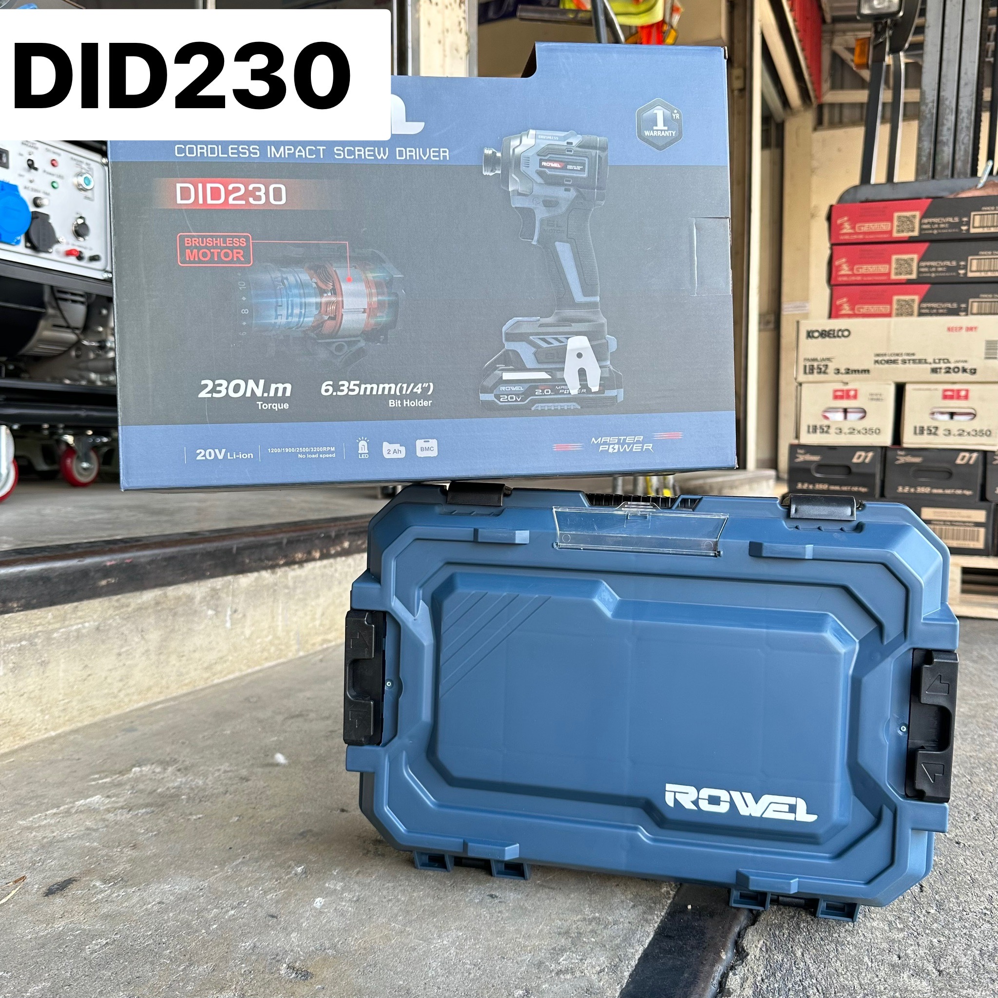 ไขควงกระแทกไร้สาย 1/2 ROWEL DID230 20V แบต 2 ก้อน ติดต่อทางร้านเพื่อรับราคาพิเศษ